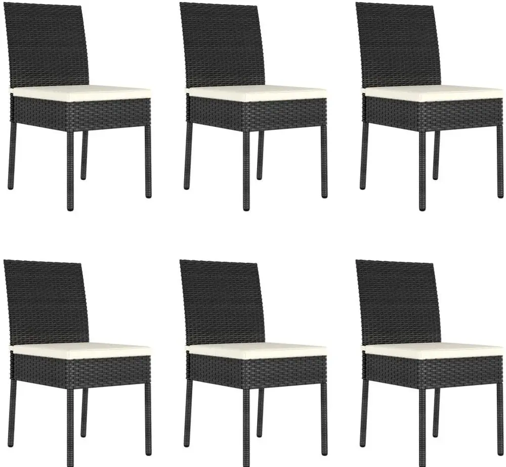 Set mobilier de gradina VidaXL 3065697 (Black/Cream) - 6
