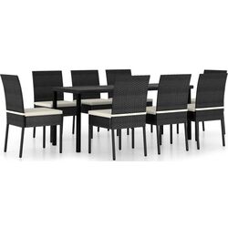 Комплект садовой мебели VidaXL 3065698 (Black/Cream) Thumb