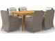 Set mobilier de gradina VidaXL 3067822 (Brown/Cream/Acacia)