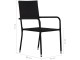 Set mobilier de grădină VidaXL 3067830 (Black/Acacia)