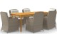 Set mobilier de gradina VidaXL 3067912 (Brown/Cream/Acacia)