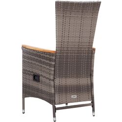 Set mobilier de grădină VidaXL 3070770 (Grey/Acacia) Thumb