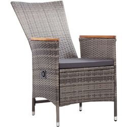 Set mobilier de grădină VidaXL 3070770 (Grey/Acacia) Thumb