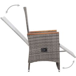 Set mobilier de grădină VidaXL 3070770 (Grey/Acacia) Thumb