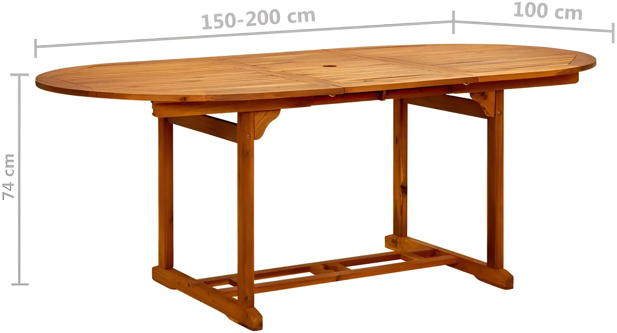 Set mobilier de grădină VidaXL 3070770 (Grey/Acacia)