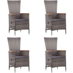 Set mobilier de grădină VidaXL 3070770 (Grey/Acacia) Thumb