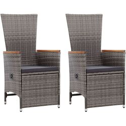 Set mobilier de grădină VidaXL 3070770 (Grey/Acacia) Thumb