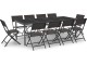 Set mobilier de gradina VidaXL 3073508 (Black/Anthracite)