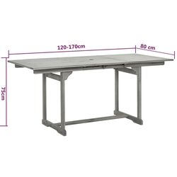 Set mobilier de gradina VidaXL 3079656 (Grey) Thumb