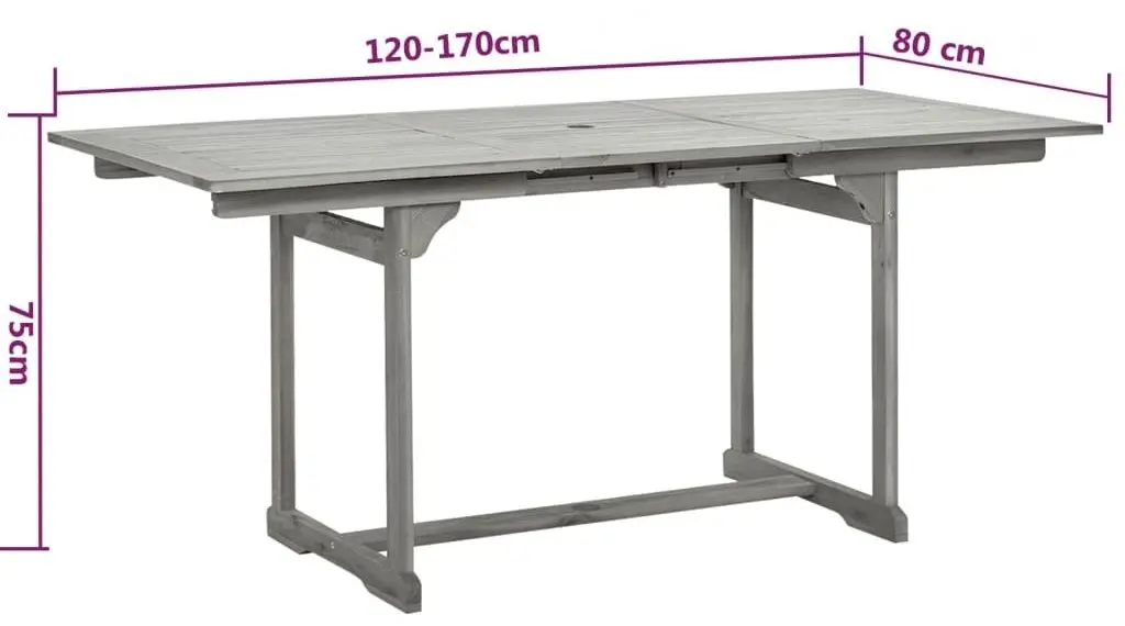 Set mobilier de gradina VidaXL 3079656 (Grey) - 6
