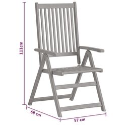 Set mobilier de gradina VidaXL 3079656 (Grey) Thumb