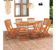 Set mobilier de gradina VidaXL 3087158 (Natural Oak)