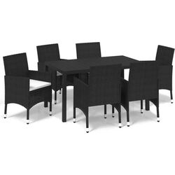 Комплект садовой мебели VidaXL 3095012 (Black) Thumb