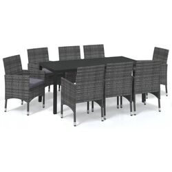Set mobilier de gradina VidaXL 3095026 (Grey) Thumb