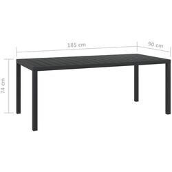 Set mobilier de gradina VidaXL 3095026 (Grey) Thumb