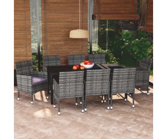 Set mobilier de gradina VidaXL 3095026 (Grey)