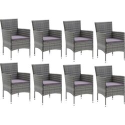 Set mobilier de gradina VidaXL 3095026 (Grey) Thumb