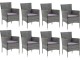 Set mobilier de gradina VidaXL 3095026 (Grey)