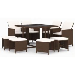 Комплект садовой мебели VidaXL 3095514 (Brown) Thumb