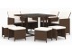 Set mobilier de gradina VidaXL 3095514 (Brown)