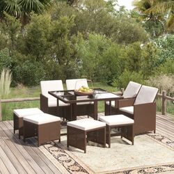 Set mobilier de gradina VidaXL 3095514 (Brown)