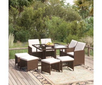 Set mobilier de gradina VidaXL 3095514 (Brown)