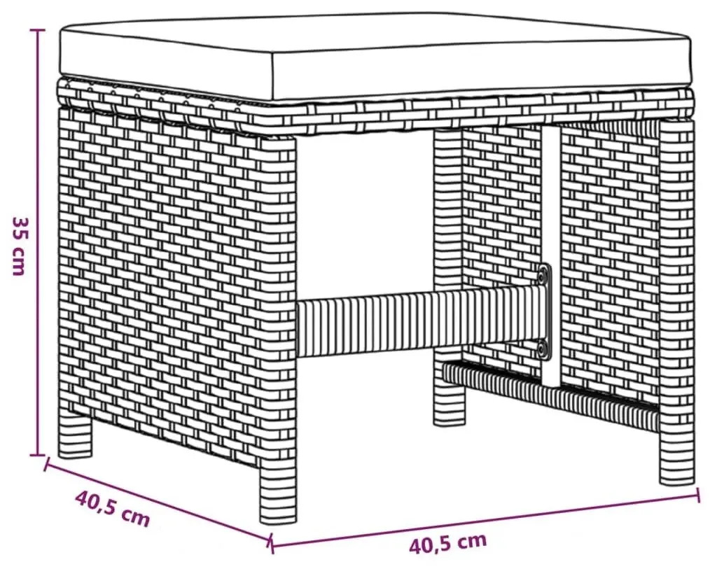 Комплект садовой мебели VidaXL 3095517 (Beige/White) - 4