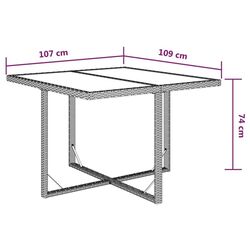 Комплект садовой мебели VidaXL 3095517 (Beige/White) Thumb