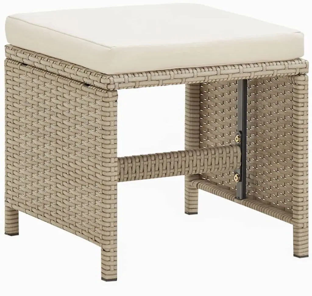 Комплект садовой мебели VidaXL 3095517 (Beige/White) - 10