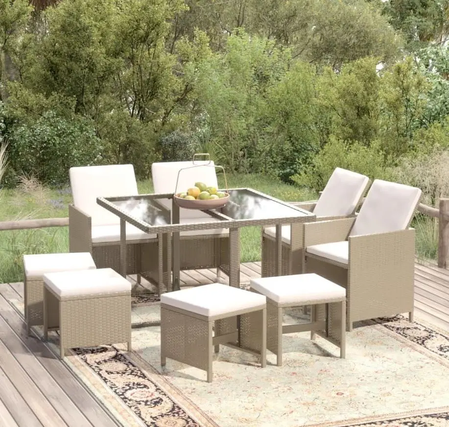 Комплект садовой мебели VidaXL 3095517 (Beige/White)