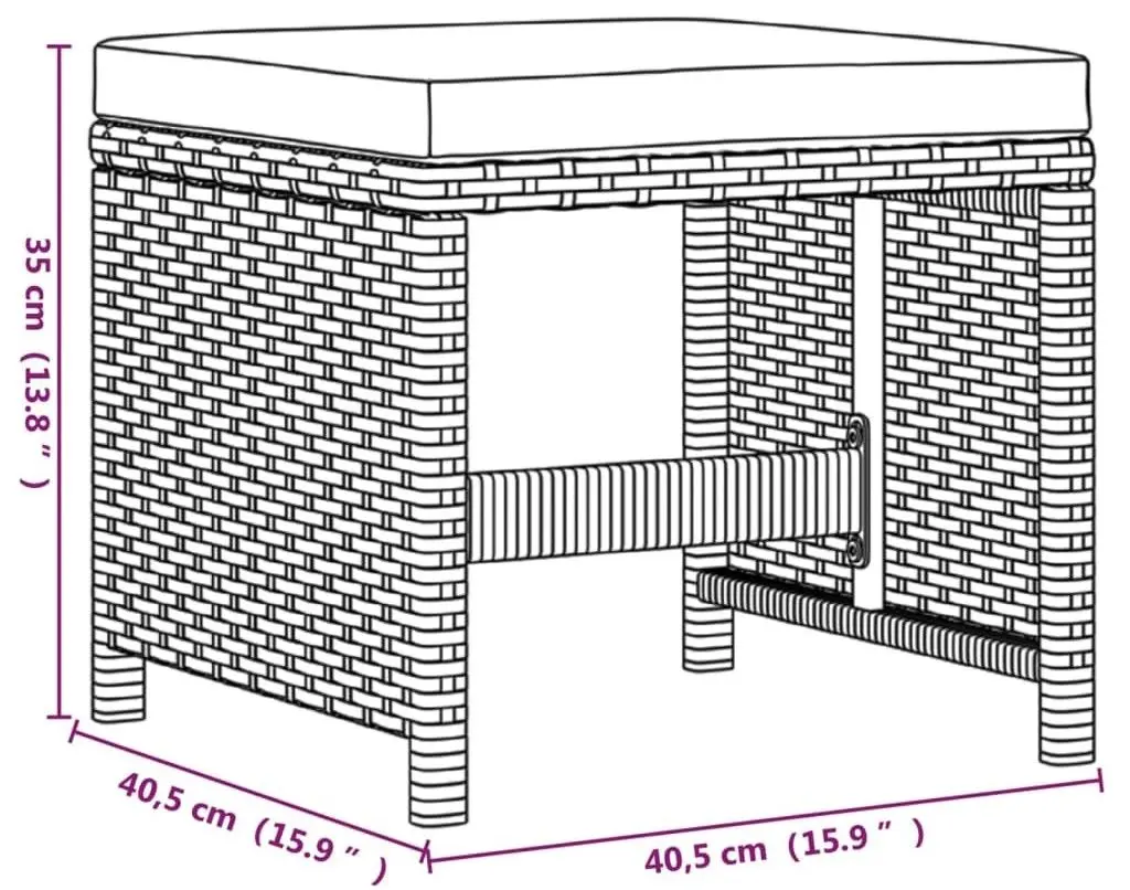 Комплект садовой мебели VidaXL 3095529 (Beige) - 11