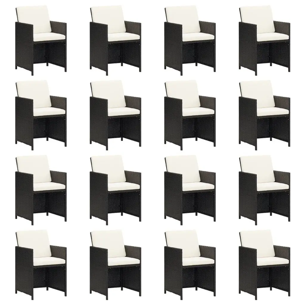 Set mobilier de gradina VidaXL 3095669 (Black)