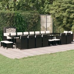 Set mobilier de gradina VidaXL 3095669 (Black)