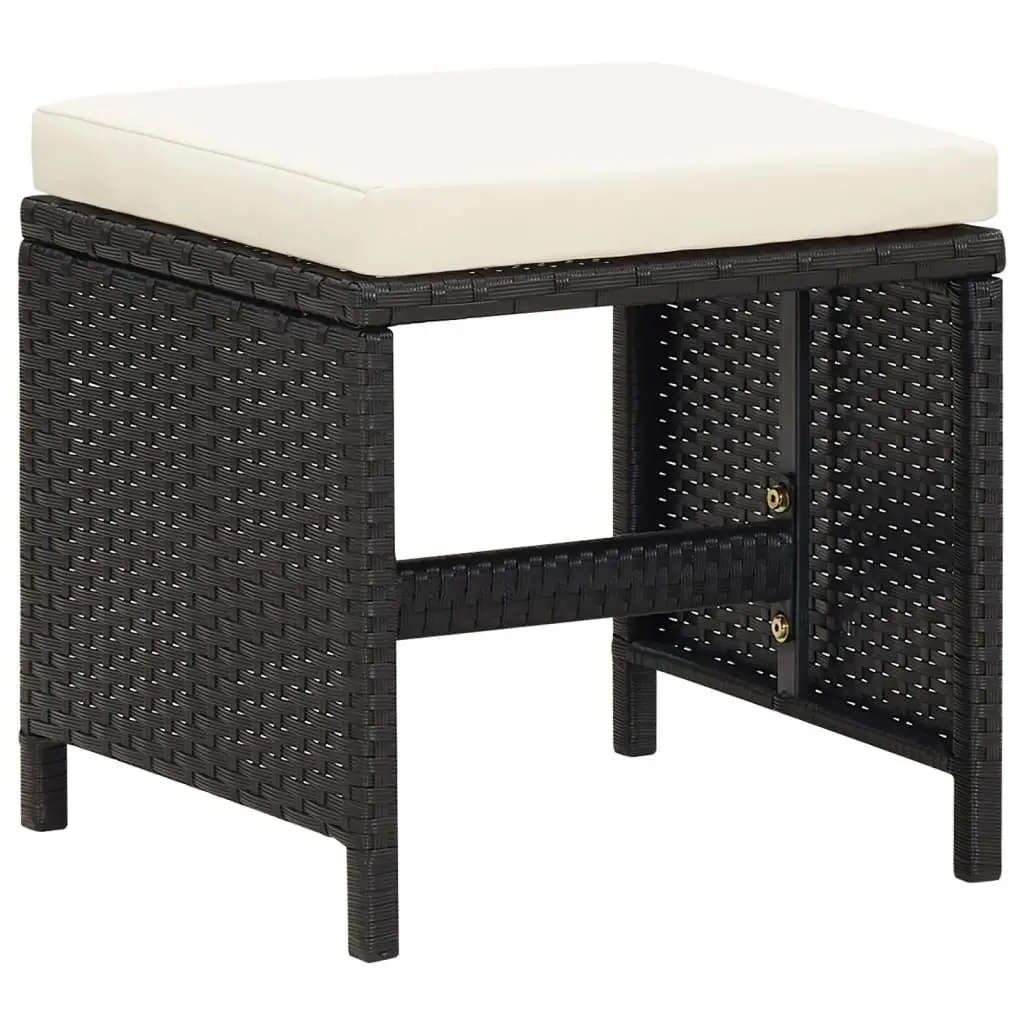 Set mobilier de gradina VidaXL 3095669 (Black)