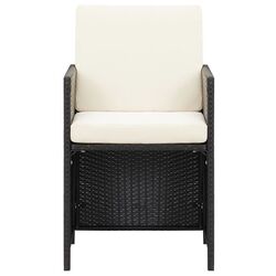 Set mobilier de gradina VidaXL 3095669 (Black) Thumb