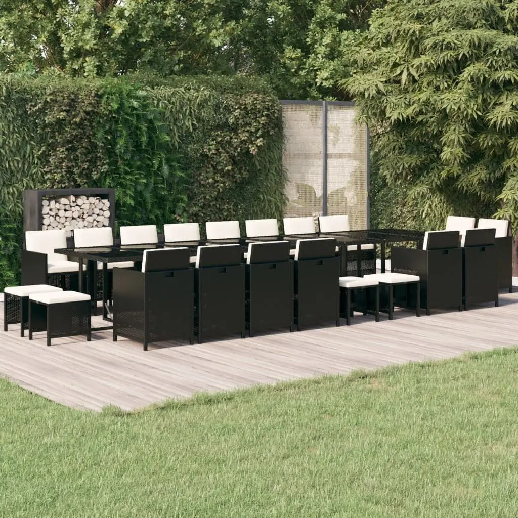 Set mobilier de gradina VidaXL 3095669 (Black)