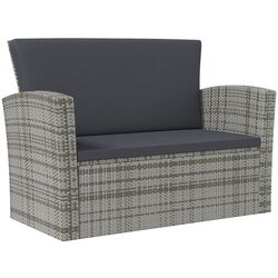 Set mobilier de gradina VidaXL 3095945 (Grey/Dark Grey) Thumb