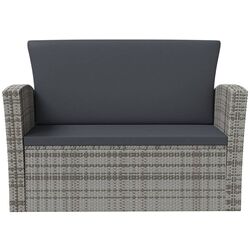 Set mobilier de gradina VidaXL 3095945 (Grey/Dark Grey) Thumb