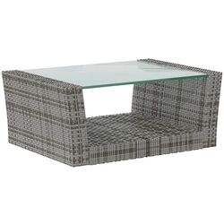 Set mobilier de gradina VidaXL 3095945 (Grey/Dark Grey) Thumb