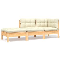 Set mobilier de gradina VidaXL 3097061 (Cream) Thumb