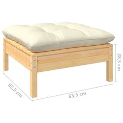 Set mobilier de gradina VidaXL 3097061 (Cream) Thumb