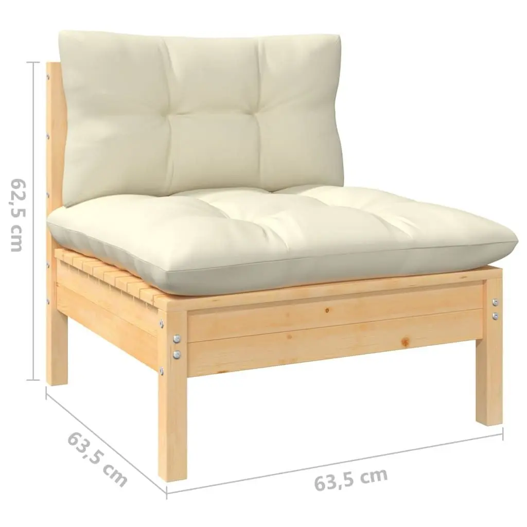 Set mobilier de gradina VidaXL 3097061 (Cream)