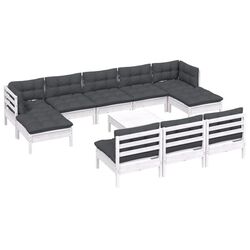 Комплект садовой мебели VidaXL 3097122 (White/Anthracite) Thumb