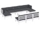 Set mobilier de gradina VidaXL 3097122 (White/Anthracite)