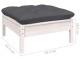 Set mobilier de gradina VidaXL 3097122 (White/Anthracite)