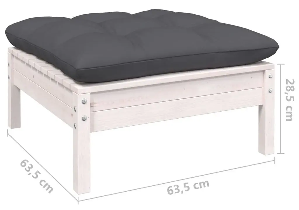 Комплект садовой мебели VidaXL 3097122 (White/Anthracite)