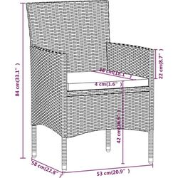 Set mobilier de gradina VidaXL 3099284 (Black) Thumb