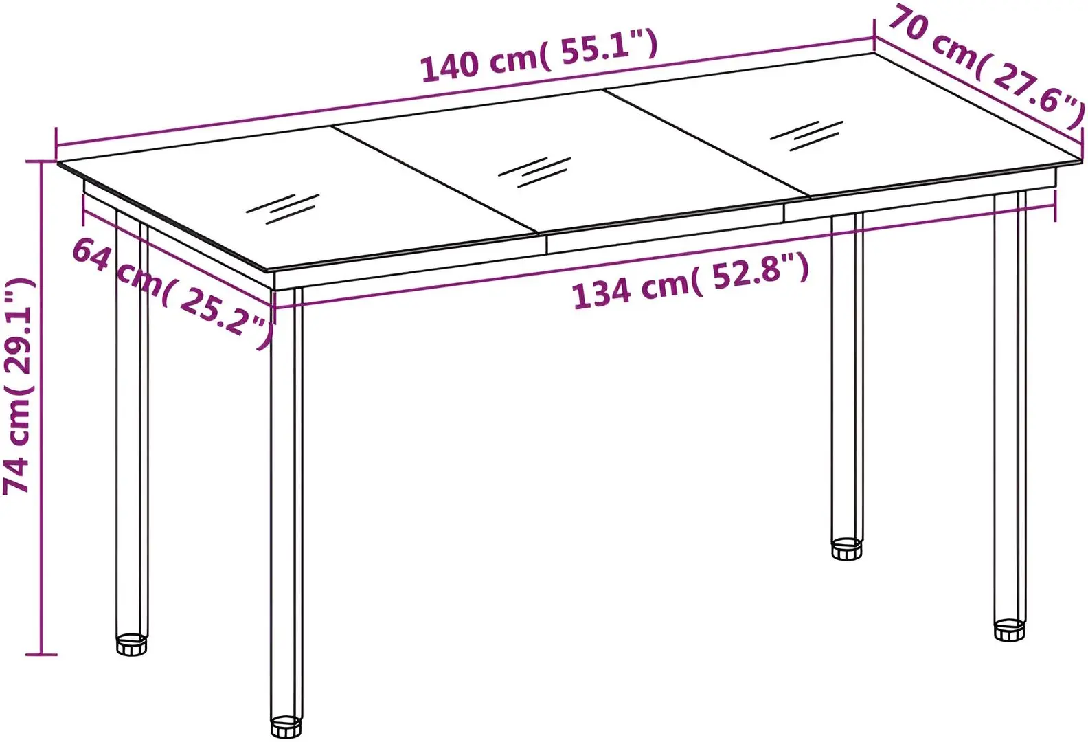 Комплект садовой мебели VidaXL 3099463 (Grey)