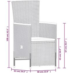 Комплект садовой мебели VidaXL 3099463 (Grey) Thumb