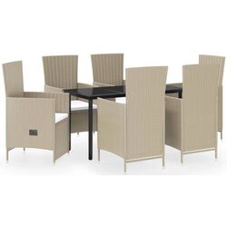 Set mobilier de grădină VidaXL 3099465 (Beige) Thumb